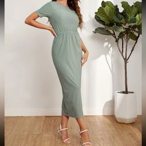 Sage green maxi dress